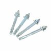 Vestil Concrete Screw, 1/2" Dia., Hex, 1/2" L, Steel Zinc Plated, 4 PK AS-125-4PK